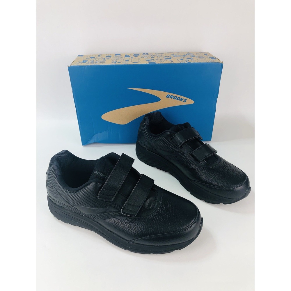 Brooks Addiction Walker V-Strap 2 Womens 11 D Wide Black Walking Sneakers Box